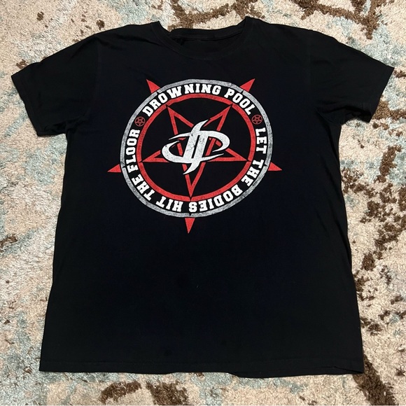 Other - Drowning Pool Let The Bodies Hit The Floor Jersey Shirt Size M/L Pentagram